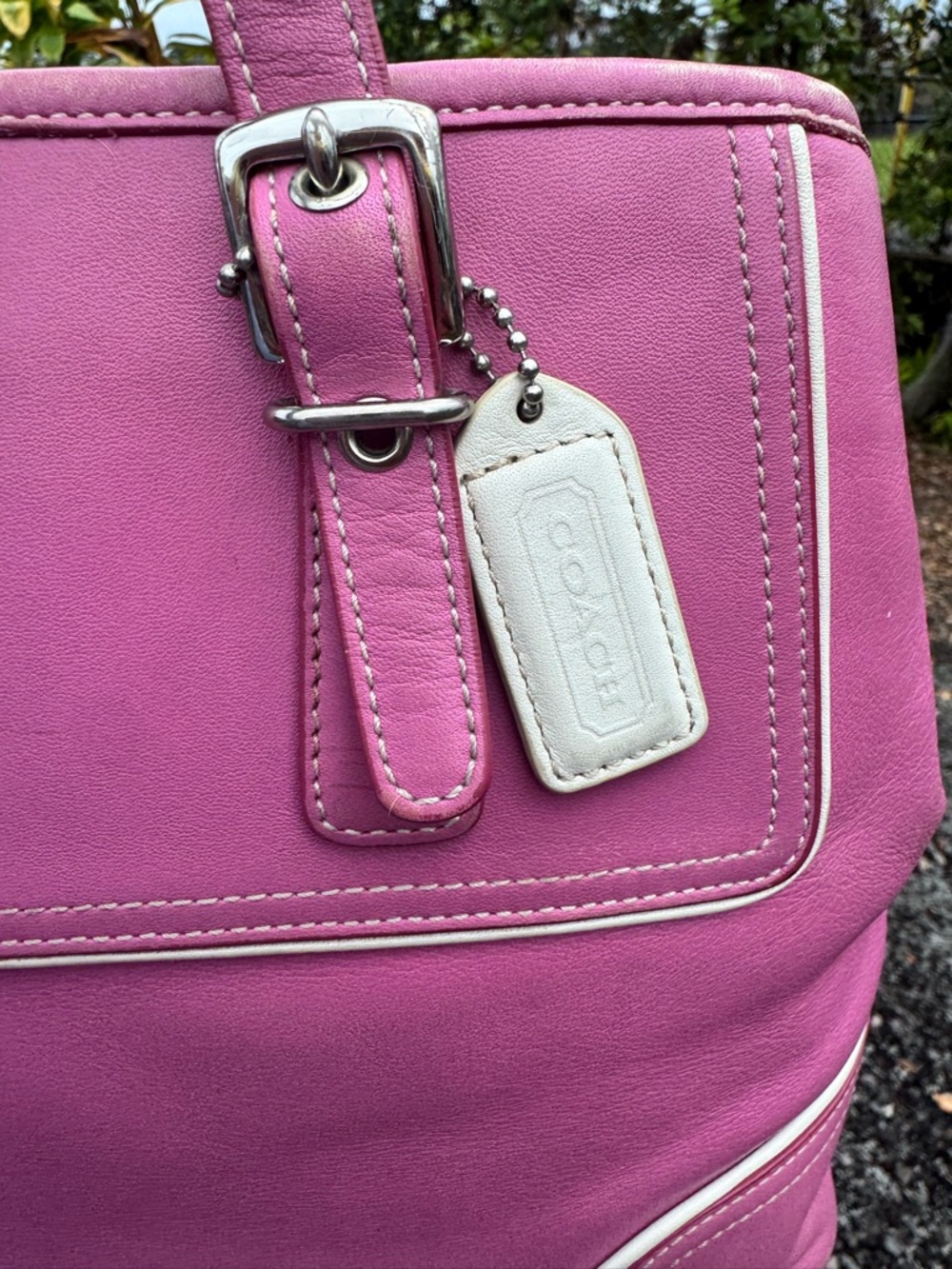 Coach 2003 Pink Leather Tote Shoulder Bag M3Q-9605 Y2K Classic Handbag - Picture 4 of 11